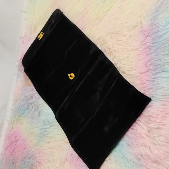 SALE! Auth CHANEL Bag Jewelry Tray Insert Velour Coco Mark W Turn Lock Closure - Picture 14 of 16